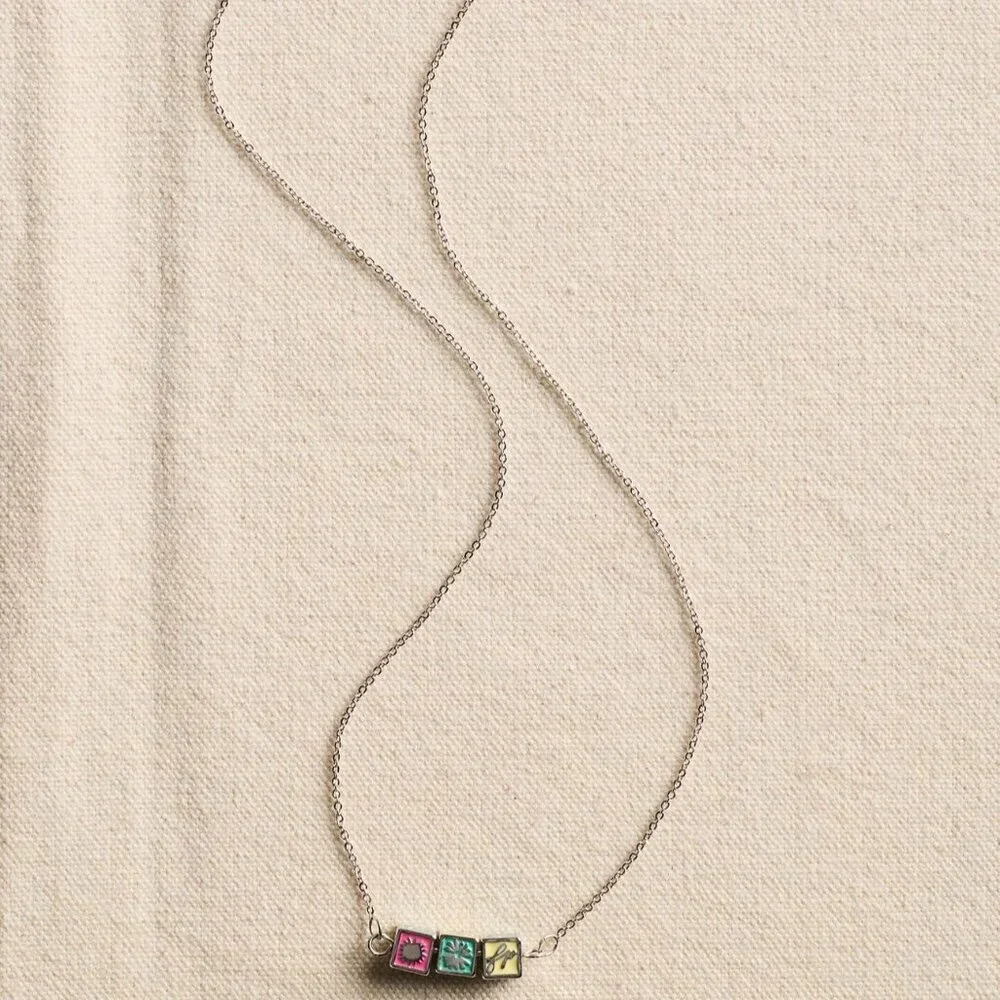 NWT Free People FP Signature Spinner Necklace in Silver